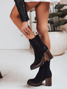 Női szarvasbőr csizma fekete Dstreet ZY1319 ZY1319