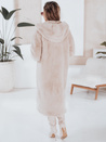 HELLOCHIC női szőrmebunda hosszú bézs Dstreet TY4987