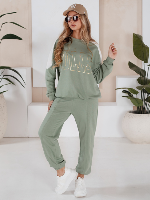 Női tréningruha szett BULLS világoszöld Dstreet AY0899