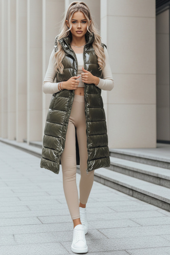 Női steppelt mellény GANTINI Szín Zöld DSTREET TY3747