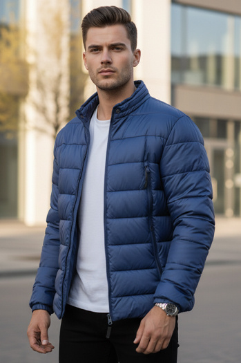 Férfi steppelt dzseki Szín Gránátkék DSTREET TX4446