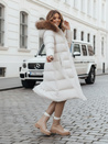 Női steppelt téli kabát szőrmével STYLEBELLA fehér Dstreet TY4610