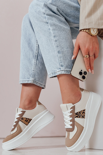 Női platformos tornacipő MODNIKKI khaki Dstreet ZY0874