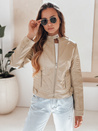 Női bőr ramones dzseki ROCKMISS bézs Dstreet TY5215 TY5215