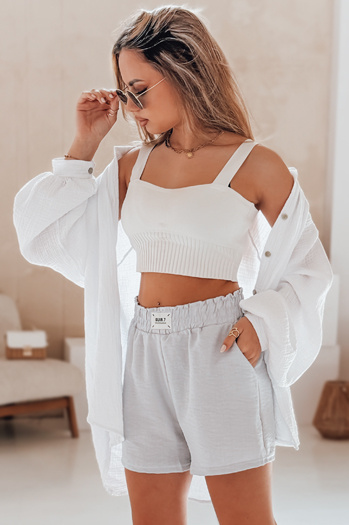 Női rövidnadrág OWN STYLE szürke Dstreet SY0454