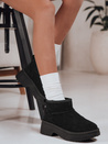 Női hócsizma vastag talppal fekete Dstreet ZY1284 ZY1284