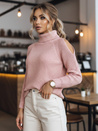 Női garbó pulóver ARIEL Szín Rózsaszín DSTREET MY1702