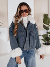 Téli farmerdzseki szőrmével kék Dstreet TY5160 TY5160