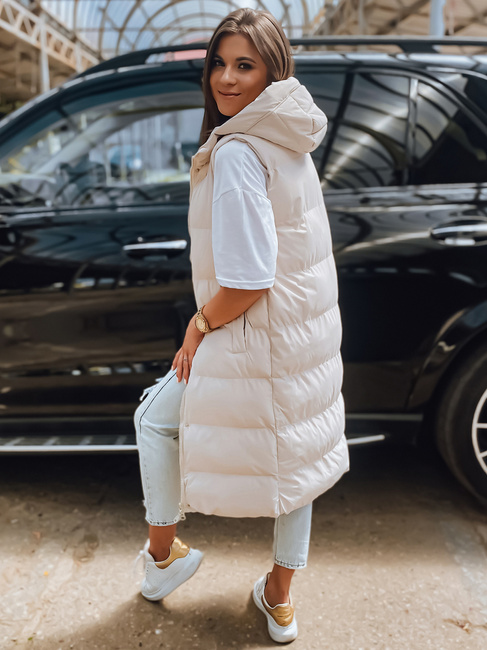 Női steppelt mellény ELLA Szín Bézs DSTREET TY3033