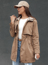 Kurtka damska parka FASHLOVE ciemnobeżowa Dstreet TY4391