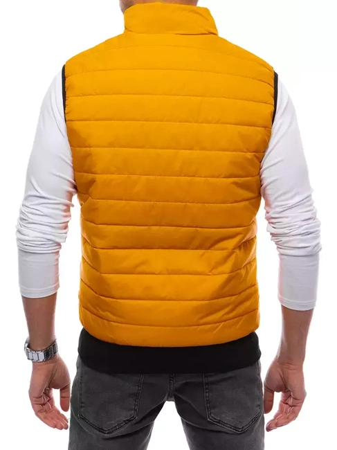 Steppelt sötétsárga férfi mellény Dstreet TX4018