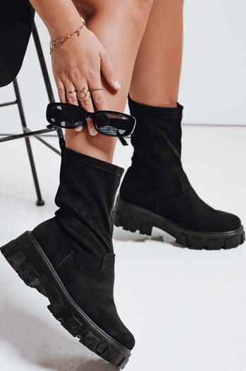 Női platform csizma fekete Dstreet ZY1135 ZY1135