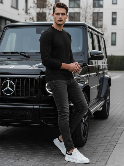 Férfi fekete Dstreet hosszú ujjú LX0577