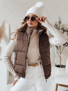 URBANELLE női steppelt mellény világos barna Dstreet TY4971