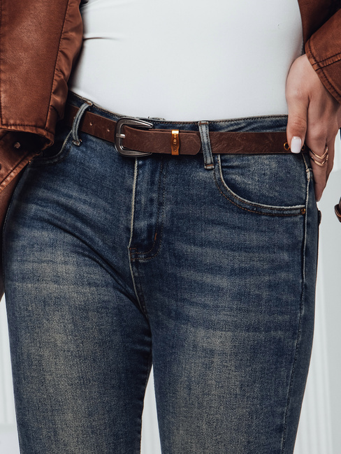 Női SKINNYJEAN farmer nadrág övvel tengerészkék Dstreet UY2328