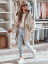 Női GLAMOON átmeneti parka kabát bézs Dstreet TY4811 TY4811
