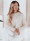 Női BRAVINA pulóver ekrü Dstreet MY2527