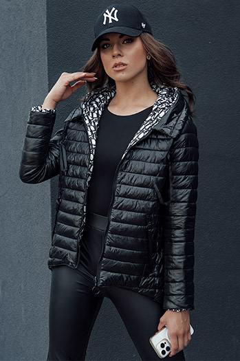 Kurtka damska dwustronna JIMA czarna Dstreet TY4506