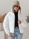 Női téli rövid, steppelt kabát VIBEGIRL fehér Dstreet TY4947