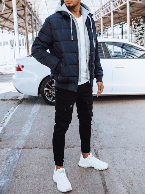 Férfi steppelt dzseki Szín Gránátkék DSTREET TX4547