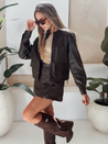 Női bőr Ramones dzseki barna Dstreet TY5220 TY5220