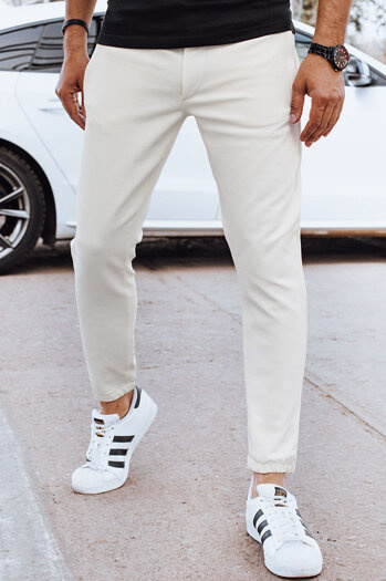 Férfi ekrü színű jogging nadrág Dstreet UX4264
