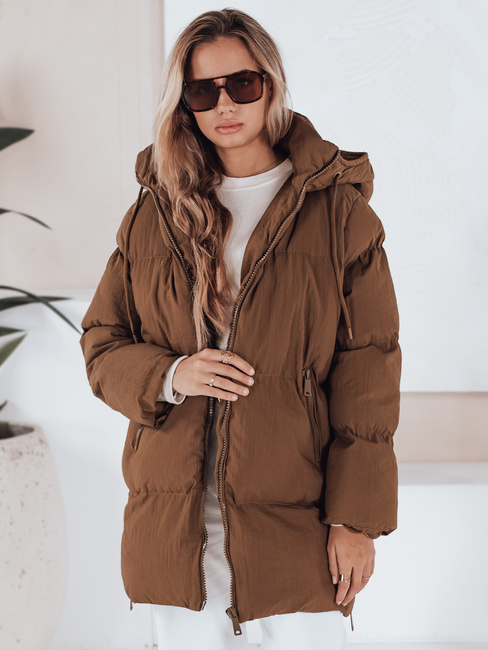 Női steppelt dzseki LETLIS camel Dstreet TY3245