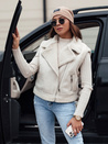 Női szarvasbőr mellény báránybőr WOOLZIP fehér Dstreet TY4743