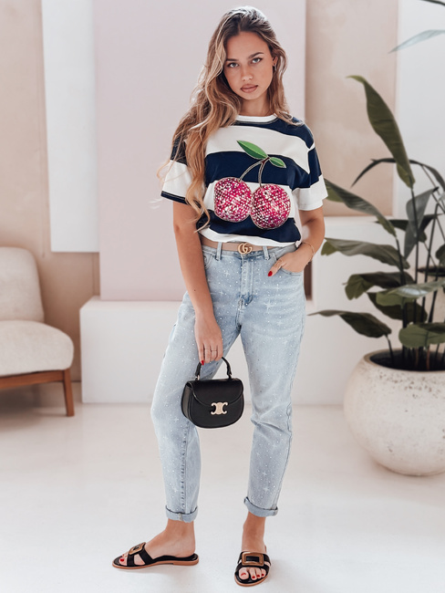 Női farmer nadrág JEWELSTAR kék Dstreet UY2444