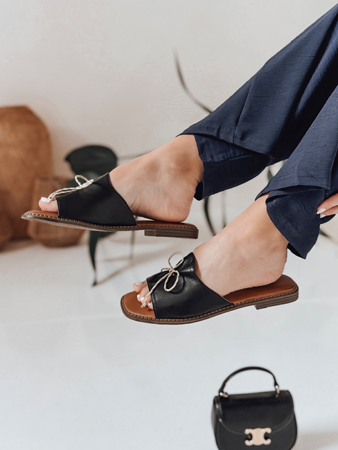 Női flip-flopok masnival KISSBOW fekete Dstreet ZY0756