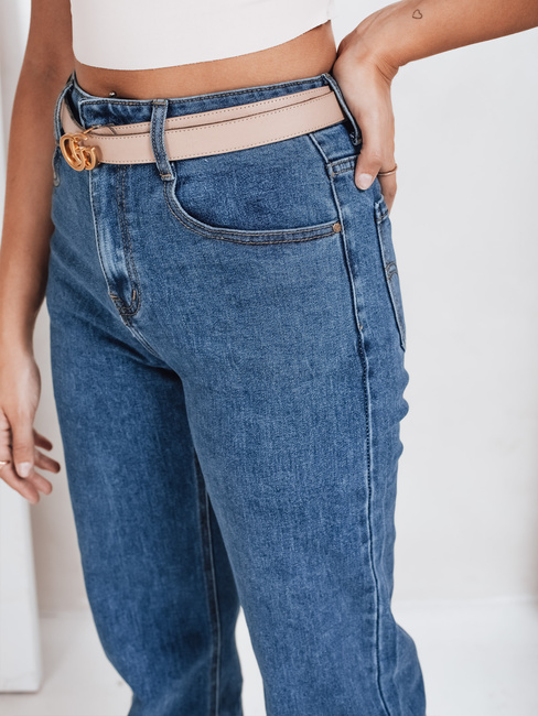 Női széles szárú, kék farmer Dstreet UY2770