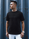 Férfi nyomtatott póló fekete Dstreet RX5511