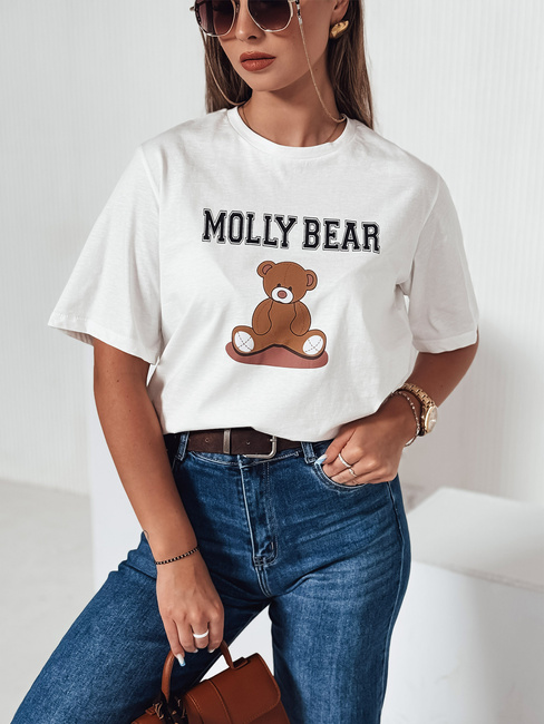 Női MOLBER ekrü póló Dstreet RY2571