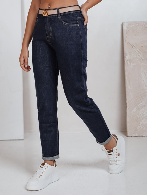 Női mom fit farmernadrág tengerészkékDstreet UY2781