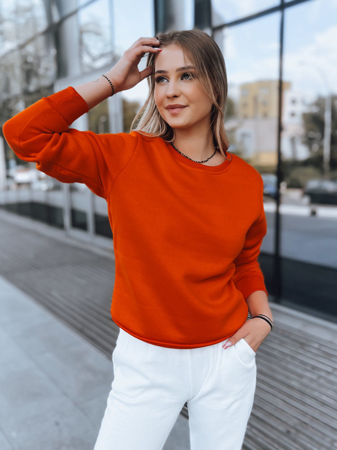 Női nem kapucnis pulóver FASHION II Szín Narancssárga DSTREET BY0317