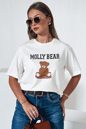 Női MOLBER ekrü póló Dstreet RY2571