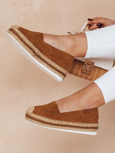 Női LANSI teve színű espadrilles Dstreet ZY0060 ZY0060