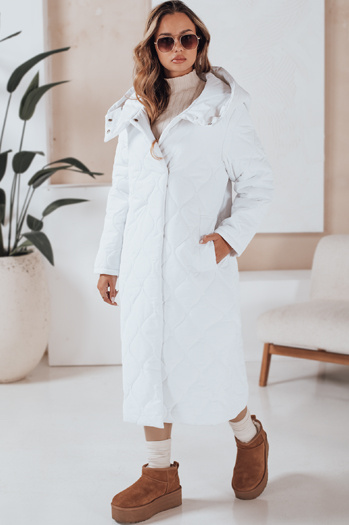 Női télikabát LIKEMIRA steppelt fehér Dstreet TY4928 TY4928