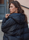 Női oversize télikabát kapucnival ANNIKA fekete Dstreet TY4541