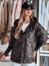 Női átmeneti steppelt oversize kabát PUFFILOF fekete Dstreet TY4855