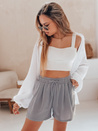 Női rövidnadrág RELAX TIME szürke Dstreet SY0460