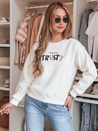 Női oversize pulóver hímzéssel SOFTRUS ekrü Dstreet BY1411_1