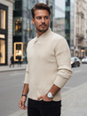 Férfi bézs színű pulóver Dstreet WX2258z