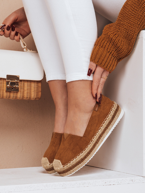 Női LANSI teve színű espadrilles Dstreet ZY0060 ZY0060