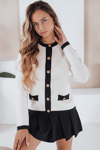 Női CHICLINE pulóver ecru Dstreet MY2557