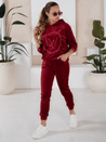 Női bársonyos szett VIP PRIVATE Szín Bordó DSTREET AY0869