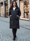 Női oversize NADIA steppelt kabát fekete Dstreet TY4542z