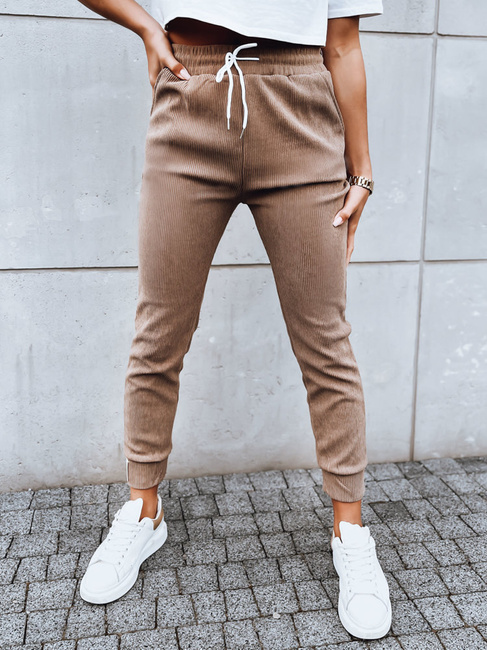 Női szabadidőnadrág LUNASLEEP Szín Camel DSTREET UY1650