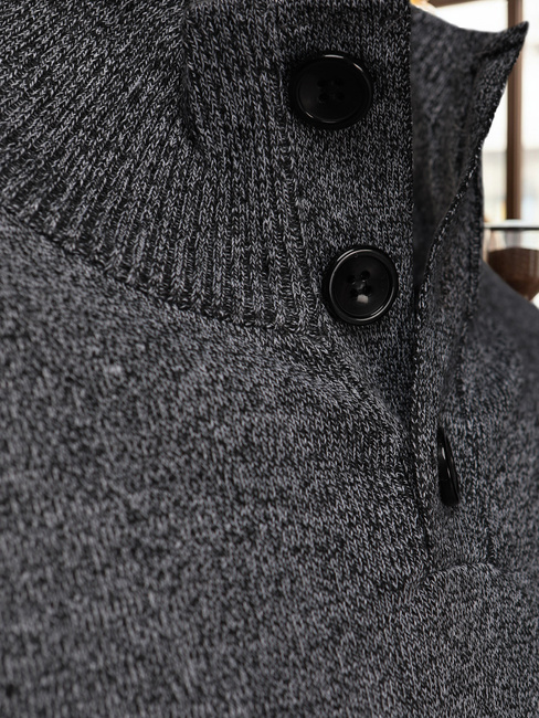 Férfi álló pulóver világosszürke Dstreet WX2356