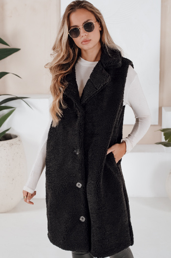 Női mellény BALLA fekete szinű Dstreet TY3199